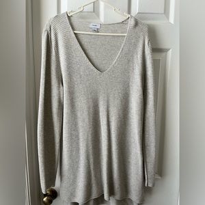 Cream colored tunic sweater